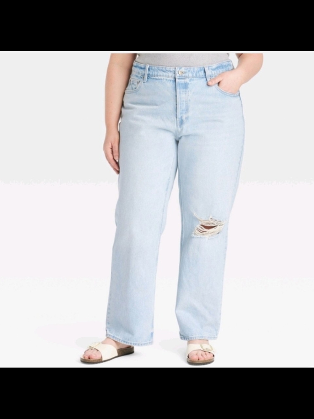 Universal Thread Women's Mid-Rise 90's Baggy Jeans